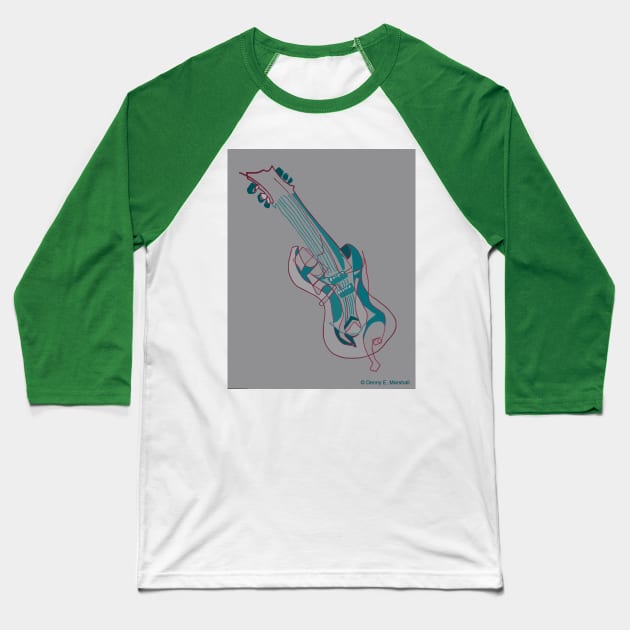 The Guitar Baseball T-Shirt by dennye